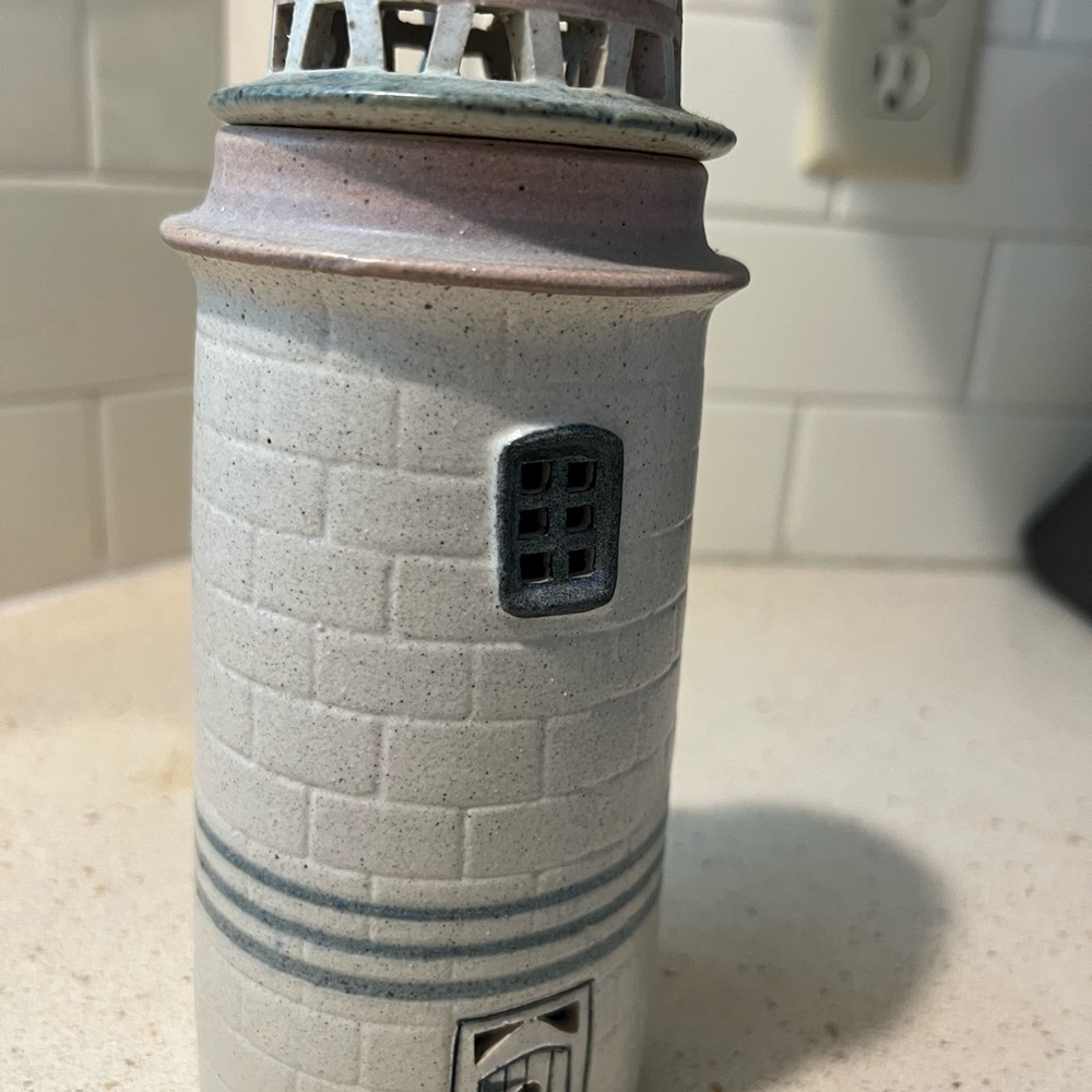 Pottery Lamp Lighthouse from Door County Wisconsin